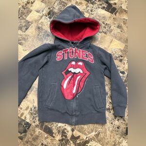 H&M X Rolling Stones Black Hoodie 4-6 years